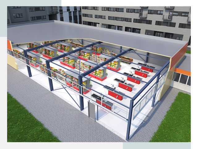 Строительство магазинов в Скопин от 625 руб. за м²