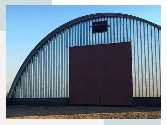 Бескаркасные ангары в Скопине