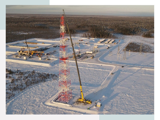 Мачты связи в Скопине