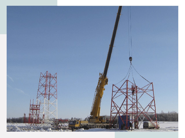 Монтаж вышек связи в Скопине