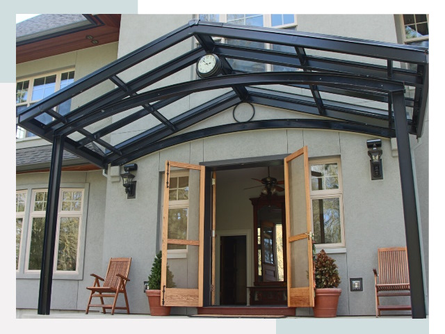 Козырьки металлические в Скопине