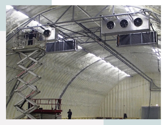 Оснащение ангаров в Скопине