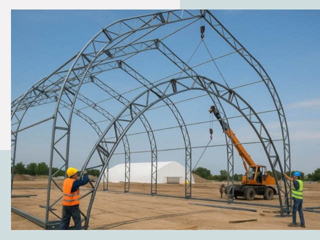 Монтаж ангаров в Скопине от 625 руб. - Надежно и быстро